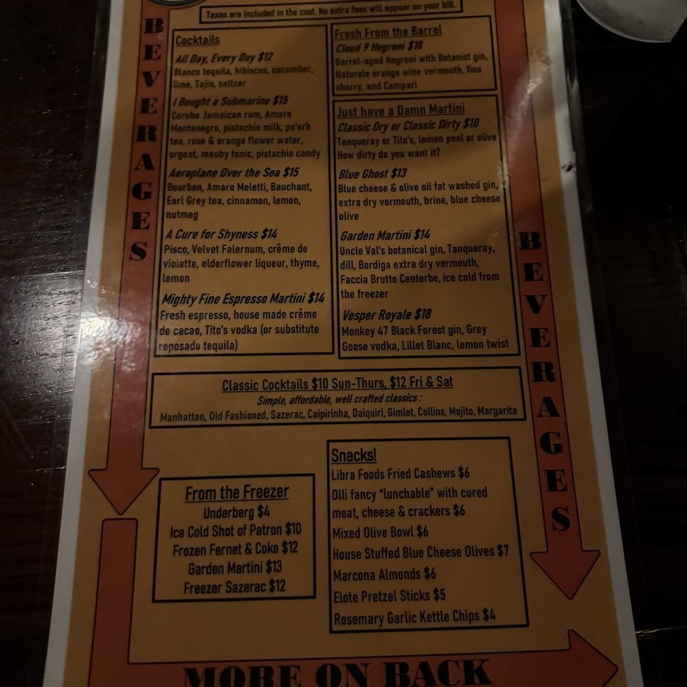 The Low Down - Menu - Cocktail Bars Near Me - Asheville, North Carolina The Low Down - Menu - Cocktail Bars Near Me - Asheville, North Carolina