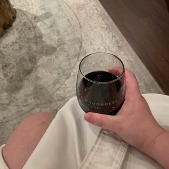 Woodhouse Spa - Birmingham - Complimentary wine while waiting in the quiet room prior to my pedi - Day Spas Near Me - Birmingham, Alabama
