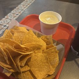 Chips and cheese dip Chips and cheese dip