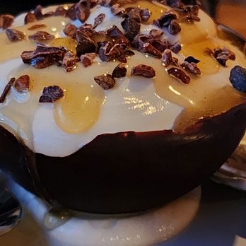 The Bench - Coconut custard in a chocolate cup - Pizza Near Me - Stowe, Vermont The Bench - Coconut custard in a chocolate cup - Pizza Near Me - Stowe, Vermont