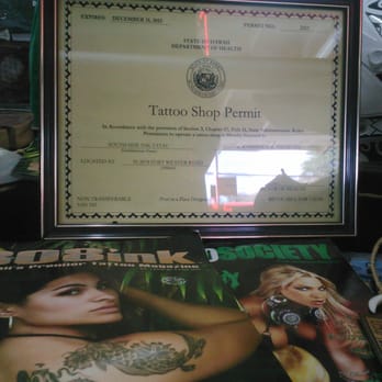 South Side Ink - License - Piercing Near Me - Ewa Beach, Hawaii