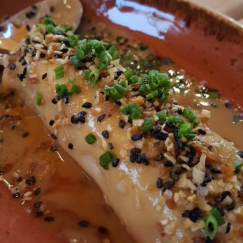 Vaca - It was chicken inside of a cannellini crepe with a foie gras sauce - Tapas/Small Plates Near Me - Costa Mesa, California Vaca - It was chicken inside of a cannellini crepe with a foie gras sauce - Tapas/Small Plates Near Me - Costa Mesa, California