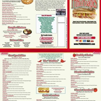 PrimoHoagies - Primos menu - Sandwiches Near Me - Philadelphia, Pennsylvania