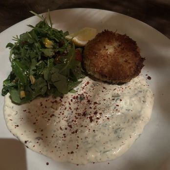The Henry - Crab cake it was $34!!!!! - New American Near Me - Dallas, Texas The Henry - Crab cake it was $34!!!!! - New American Near Me - Dallas, Texas