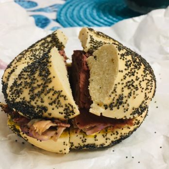 The Bagel Baker - New Yorker on a poppy bagel - Bagels Near Me - Virginia Beach, Virginia The Bagel Baker - New Yorker on a poppy bagel - Bagels Near Me - Virginia Beach, Virginia