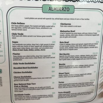 Las Mañanitas - Menu - Mexican Near Me - Clovis, California