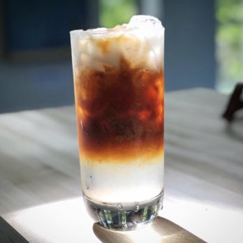 Gilly Brew Bar - Americoco- summer 2018 elixir (espresso, coconut milk, coconut water) - Coffee & Tea Near Me - Stone Mountain, Georgia