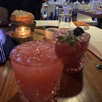 STK Steakhouse Bellevue - Signature Cocktails - Guava Berry Kiss and Fade to Blackberry - Steakhouses Near Me - Bellevue, Washington