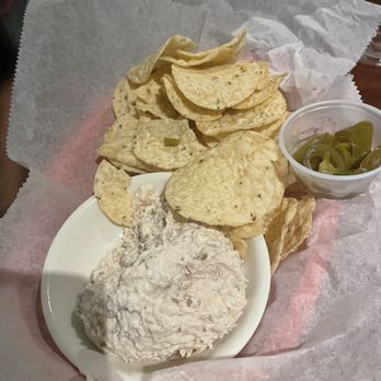 Schooners - Tuna dip with cheap chips lol - Seafood Near Me - Panama City Beach, Florida Schooners - Tuna dip with cheap chips lol - Seafood Near Me - Panama City Beach, Florida
