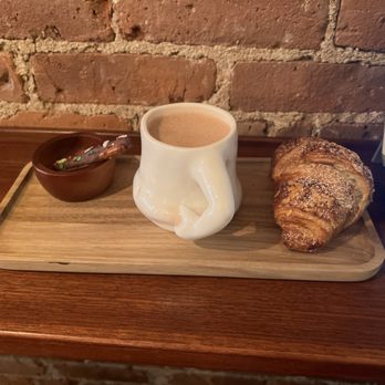 The Fancy Kook - Hot chocolate, almond croissant - Bakeries Near Me - New York, New York