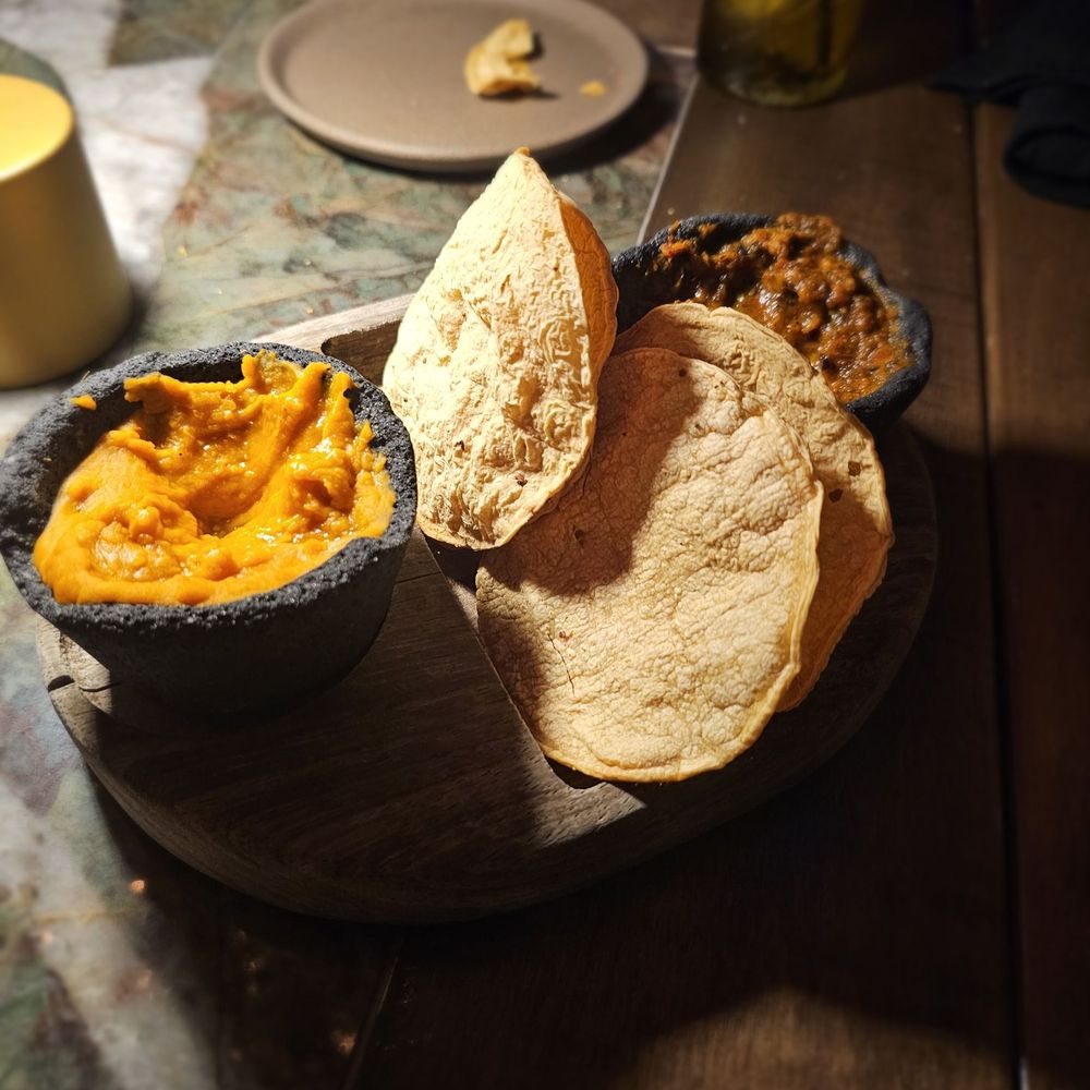 Piedra - Crisp corn tortillas with salsa and a bean-based dip - Beer Bar Near Me - Indianapolis, Indiana Piedra - Crisp corn tortillas with salsa and a bean-based dip - Beer Bar Near Me - Indianapolis, Indiana