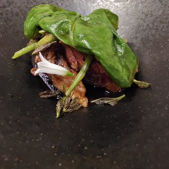 Benu - Grilled rib with maitake mushrooms and other veggies - Asian Fusion Near Me - San Francisco, California Benu - Grilled rib with maitake mushrooms and other veggies - Asian Fusion Near Me - San Francisco, California