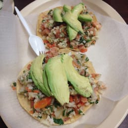 Shrimp Ceviche Tostada