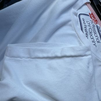 White Bear Cleaner & Laundry - Sleeve of one of my shirts that seemed damaged. I don't remember it looking like that before. - Laundry Services Near Me - Fullerton, California