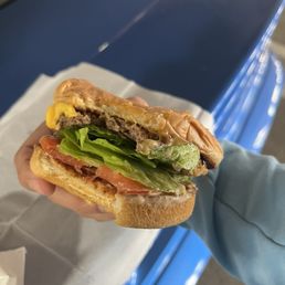 Regular Cheese Burger Grilled Onion