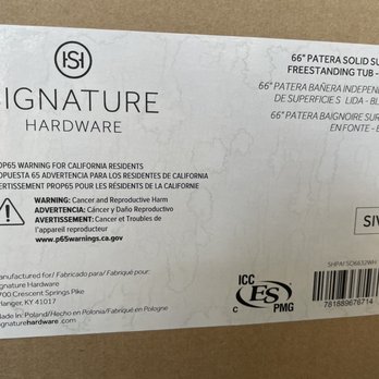Ferguson Home - The label explains we're tub was really made. - Lighting Fixtures & Equipment Near Me - Reno, Nevada