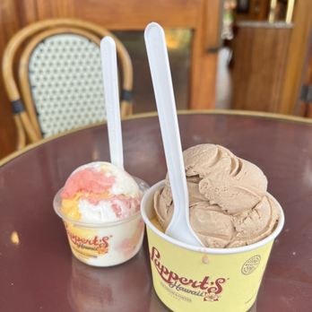 Lappert's Hawaii - 1 scoop - Lilikoi guava coconut ice cream   2 scoops - Lilikoi sherbet and Kona coffee ice cream - Ice Cream & Frozen Yogurt Near Me - Koloa, Hawaii