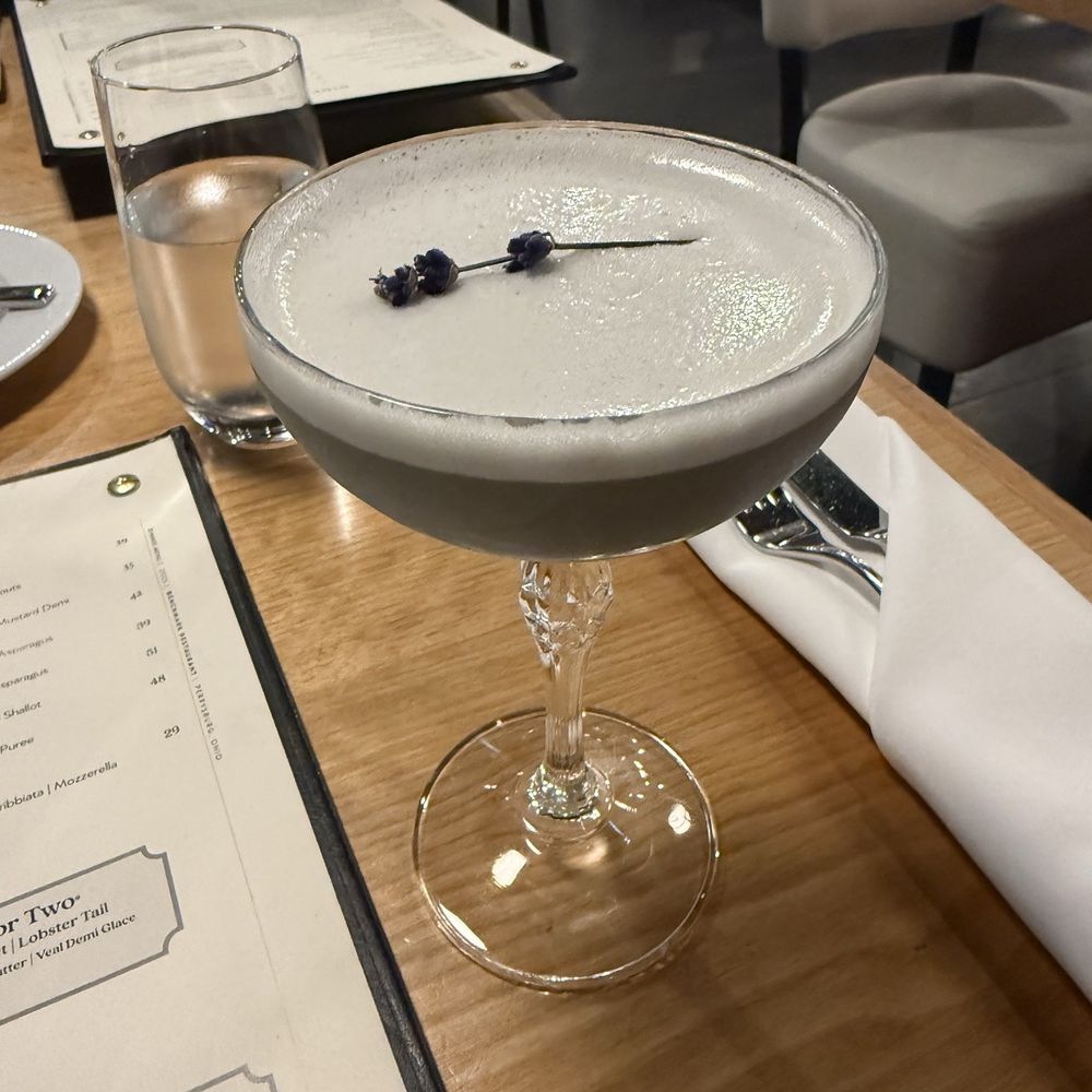 Benchmark Restaurant - tasty, lavender drink - Steakhouses Near Me - Perrysburg, Ohio