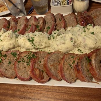 Briglia's Tavern - Meatloaf wrapped in bacon with mashed potatoes - Italian Near Me - Berlin, New Jersey Briglia's Tavern - Meatloaf wrapped in bacon with mashed potatoes - Italian Near Me - Berlin, New Jersey