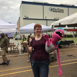 the Agora Borealis - 9/21/18. Friday evening. 5th Annual Cirque du Lake Street Festival in front of Agora Borealis. Cool Puppetry!!