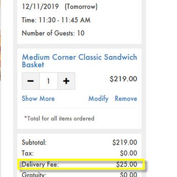 Corner Bakery Cafe - Delivery Fee $25! For a 2 block walk! - Sandwiches Near Me - Los Angeles, California