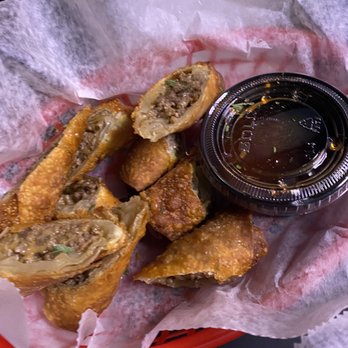 Peppers Pub - Steak & cheese egg rolls, perfectly crispy & lots of flavor - Sports Bars Near Me - Salem, New Hampshire Peppers Pub - Steak & cheese egg rolls, perfectly crispy & lots of flavor - Sports Bars Near Me - Salem, New Hampshire