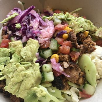 CAVA - Chicken rice and salad mix bowl - Mediterranean Near Me - Nashville, Tennessee