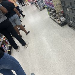 Walgreens - Sunday 2:00 PM and the line is this length. They have to do better