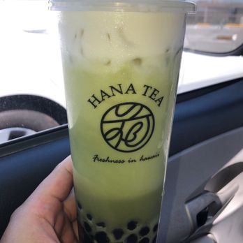 Hana Tea - Matcha latte w/ cheese foam so ONO - Bubble Tea Near Me - Honolulu, Hawaii