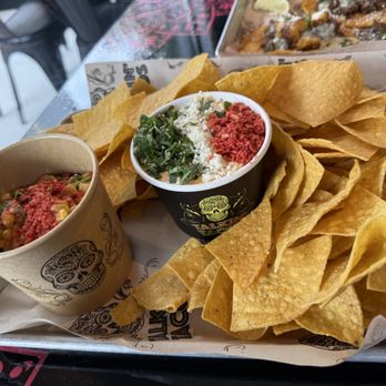 Talkin' Tacos Lake Nona - Street Corn in a Cup and Jalapeño Taki Queso. - Tacos Near Me - Orlando, Florida Talkin' Tacos Lake Nona - Street Corn in a Cup and Jalapeño Taki Queso. - Tacos Near Me - Orlando, Florida