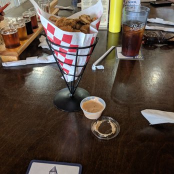 Weeping Radish Farm Brewery - Deep fried pickles - Breweries Near Me - Grandy, North Carolina