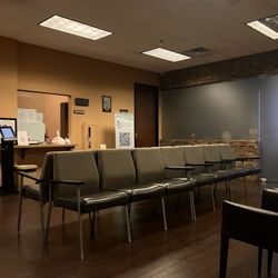 Orthopedic Foot & Ankle Institute - Waiting room with an iPad check in and front desk