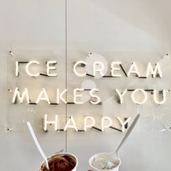 Molly Moon's Homemade Ice Cream - Scoops and cute sign