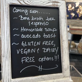 Kendall's Kitchen World Kafe - Excited to try this bone broth tea! - Bakeries Near Me - San Diego, California