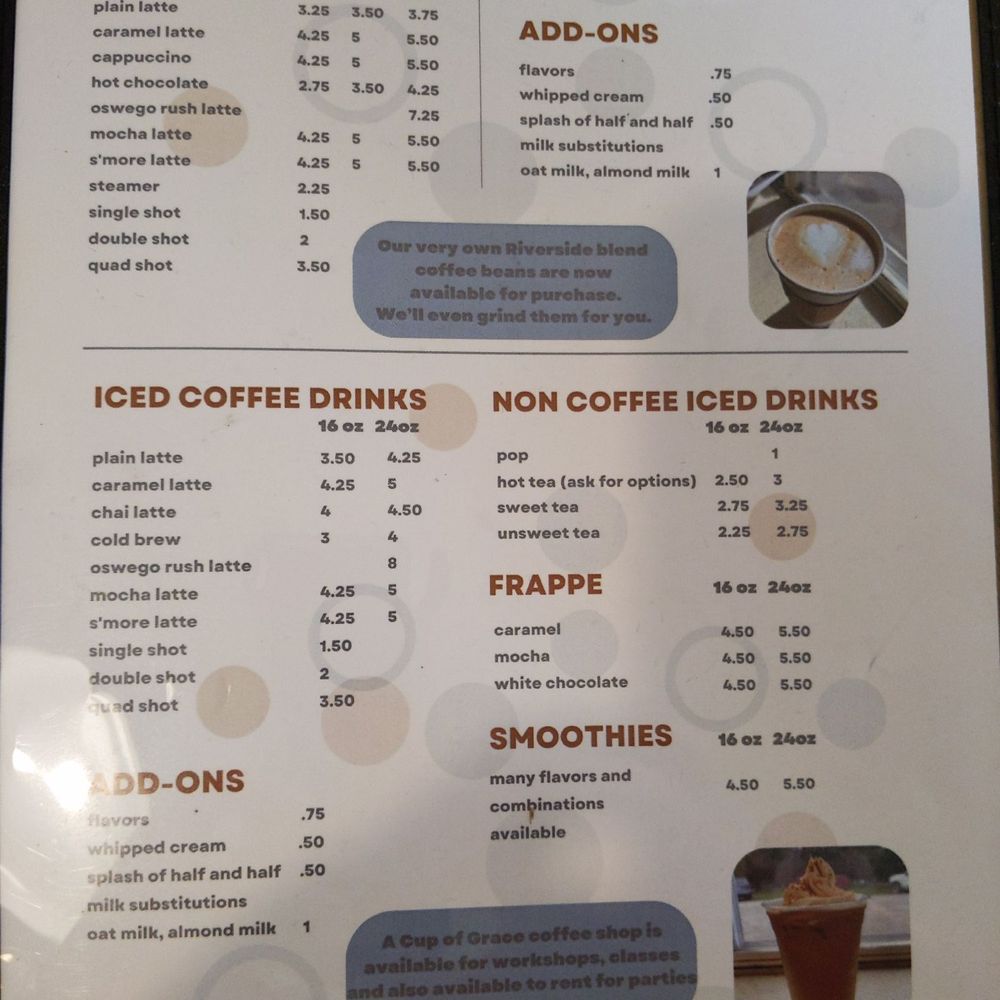 A Cup of Grace - Menu - Coffee & Tea Near Me - Oswego, Kansas