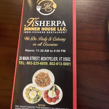 Ksherpa Dinner House - Himalayan/Nepalese Near Me - Montpelier, Vermont