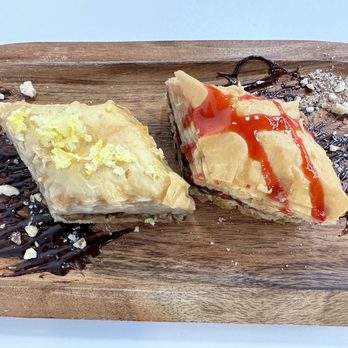 Baklava House - Lemon and Raspberry baklava - Armenian Near Me - Fresno, California