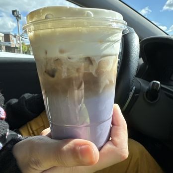 Utopia Coffee - Blueberry Latte with Honey Cold Foam - Coffee & Tea Near Me - Troy, Michigan