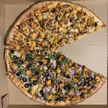 Pizza Twist - PAC Man is what was left of our two large pizzas. - Indian Near Me - Artesia, California Pizza Twist - PAC Man is what was left of our two large pizzas. - Indian Near Me - Artesia, California