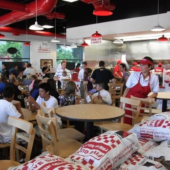 Five Guys - Crowds pack Five Guys Burgers and Fries - Fast Food Near Me - San Jose, California