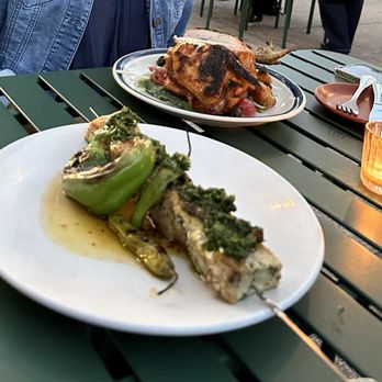 Ladder 4 Wine Bar - Swordfish Kebob and Stuffed Hen . - Wine Bars Near Me - Detroit, Michigan