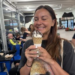 Vanilla Cone with Hot Fudge Vanilla Cone with Hot Fudge