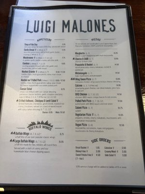 Menu photo 1 Luigi Malones Dublin, D