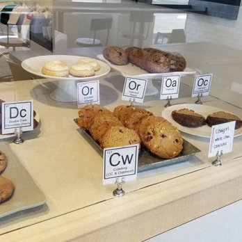 The Cookie Element - Some of the many cookie flavors to choose from. 2/14/2021 - Desserts Near Me - Yorba Linda, California