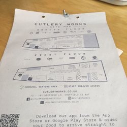 Cutlery Works - Layout of resturants