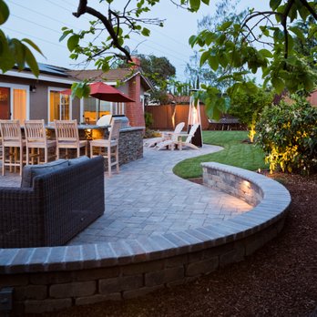 Lifescape Custom Landscaping - a patio with a fire pit - Lighting Fixtures & Equipment Near Me Lifescape Custom Landscaping - a patio with a fire pit - Lighting Fixtures & Equipment Near Me