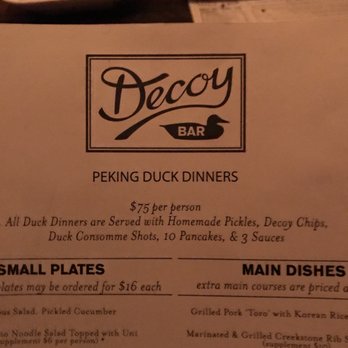 Decoy - Chinese Near Me - New York, New York Decoy - Chinese Near Me - New York, New York
