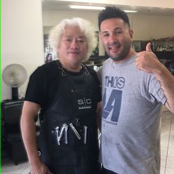 Yan Yan Beauty Salon - Henry and I after my cut!