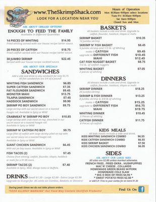 Menu photo 3 Skrimp Shack Hampton, VA