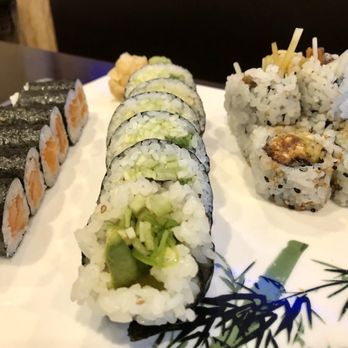 Fancy Sushi & Grill - Salmon, vegetable, and salmon skin rolls - Japanese Near Me - Yulee, Florida